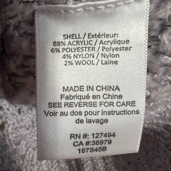 Heartloom lilac Cable Knit long sleeve sweater women’s Small - Picture 5 of 9